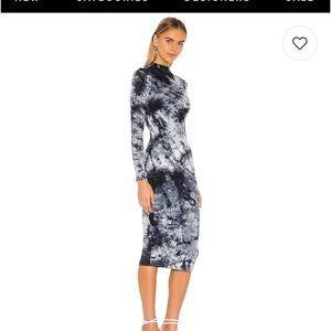 Lovers and Friends Ivanna Midi Dress Blue Tie Dye